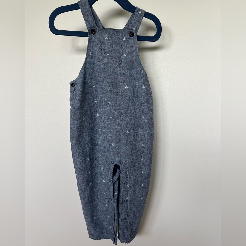 Janie and Jack Overalls. Nautical Print. Boys. 18-24 months. Excellent condition